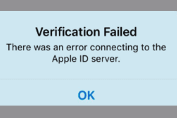 apple verification failed