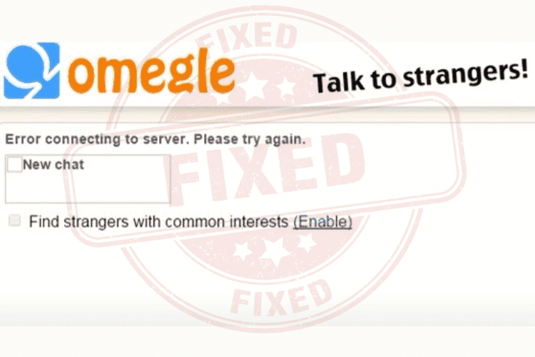 omegle server error